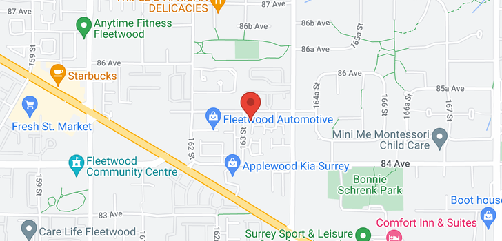 map of 49 16388 85 AVENUE